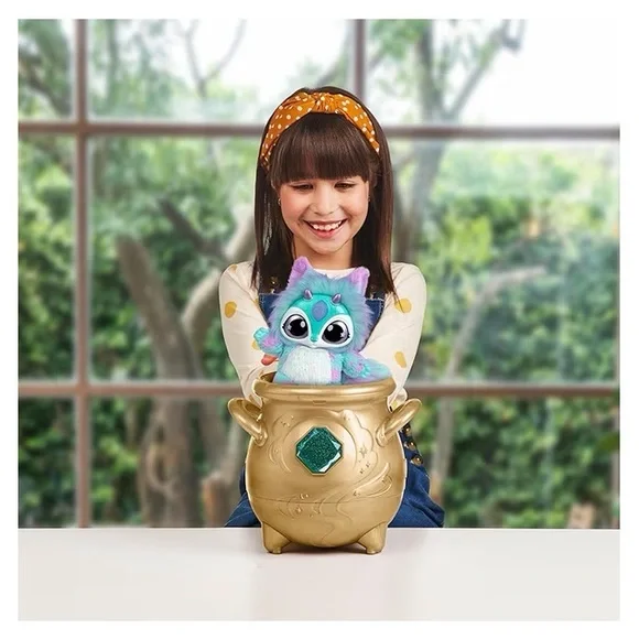 Magic Mixies Magical Cauldron with Plush Toy - Gold and Blue - Picture 5 of 7